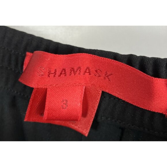 Sz 3 Nwt $550 Shamask Black 100% Silk Pants Light - Medium - Picture 3 of 4